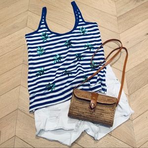 SOLD :  J. Crew Embellished Tank Top